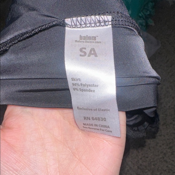 Balera Black Small adult ballet/ballroom skirt - Picture 2 of 2